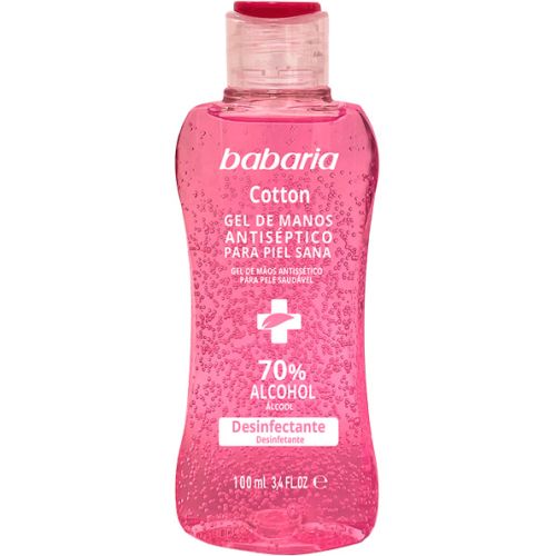Гель-антисептик Babaria (Бабария) с хлопком и маслом шиповника 100 мл купить - фото №1 Гель-антисептик Babaria (Бабария) с хлопком и маслом шиповника 100 мл купить