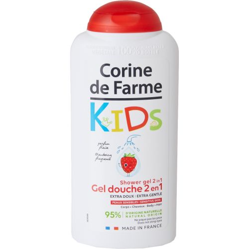Гель для душа Corine De Farme (Корин Де Фарм) 2 в 1 Клубника 300 мл купить - фото №1 Гель для душа Corine De Farme (Корин Де Фарм) 2 в 1 Клубника 300 мл купить