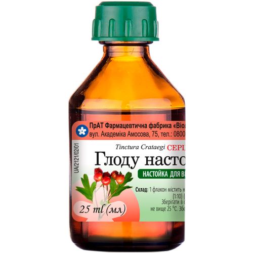 Глоду настойка флакон 25 мл в інтернет-аптеці - фото №1 Глоду настойка флакон 25 мл в інтернет-аптеці