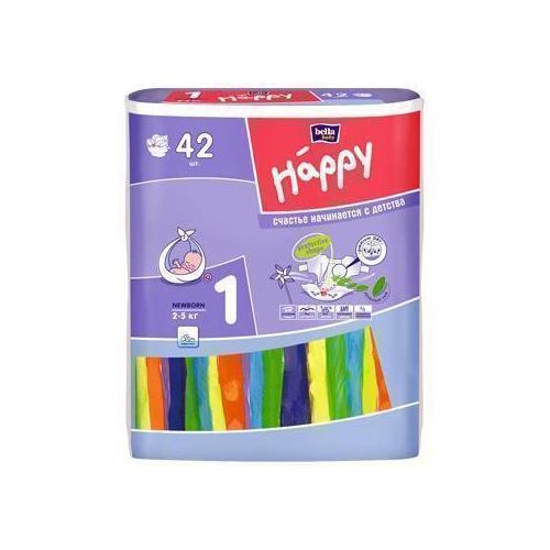 Підгузки Happy born р.1 (2-5 кг) 42 шт купити - фото №1 Підгузки Happy born р.1 (2-5 кг) 42 шт купити