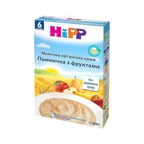 Каша Hipp 3141 молочна органічна пшенична з фруктами (з 6 місяців) 250 г ціна - фото №1 Каша Hipp 3141 молочна органічна пшенична з фруктами (з 6 місяців) 250 г ціна