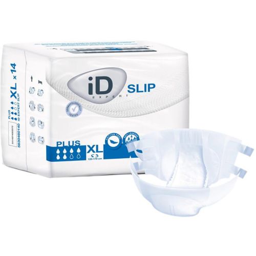Подгузники для взрослых iD Expert Slip Plus р.XL (120-170 см) 14 шт. цена - фото №1 Подгузники для взрослых iD Expert Slip Plus р.XL (120-170 см) 14 шт. цена