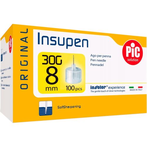Голка Insupen для інсулінових ручок 8 мм №100 недорого - фото №1 Голка Insupen для інсулінових ручок 8 мм №100 недорого