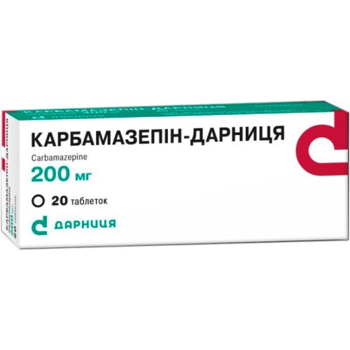 Карбамазепин-Дарница 200 мг таблетки №20 заказать - фото №1 Карбамазепин-Дарница 200 мг таблетки №20 заказать