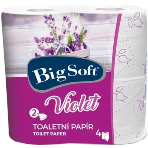 Туалетная бумага Big Soft Violet 2 слоя 4 шт. ADD - фото №1 Туалетная бумага Big Soft Violet 2 слоя 4 шт. ADD