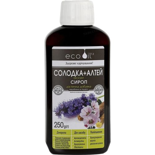 Солодка + Алтей-Экооил сироп 250 г в городе Николаев : цены, характеристики. - фото №1 Солодка + Алтей-Экооил сироп 250 г в городе Николаев : цены, характеристики.