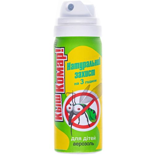 Аэрозоль-репеллент Кыш-Комар! для детей 40 г купить - фото №1 Аэрозоль-репеллент Кыш-Комар! для детей 40 г купить