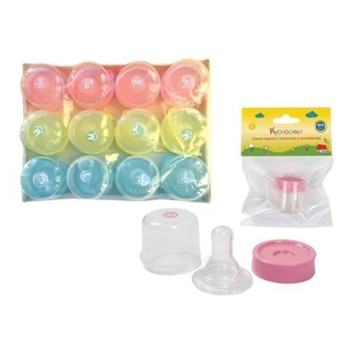 Соски силиконовые Курносики 7030 круглые в контейнере микс S-4, M-4, L-4 №12 ADD - фото №1 Соски силиконовые Курносики 7030 круглые в контейнере микс S-4, M-4, L-4 №12 ADD