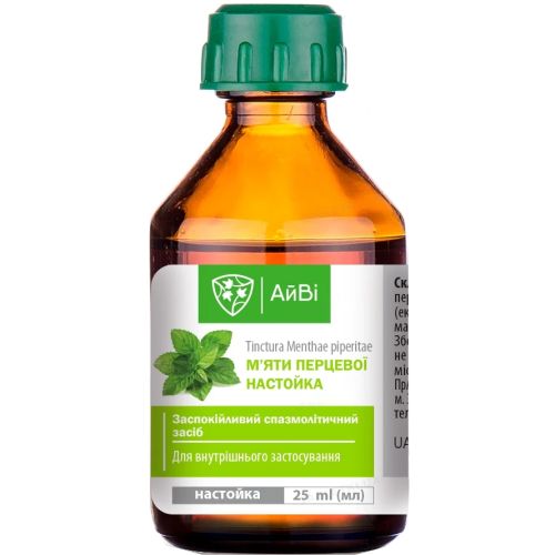 Мяты перечной АйВи настойка 25 мл заказать - фото №1 Мяты перечной АйВи настойка 25 мл заказать