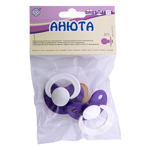 Соска-пустушка Київгума Анюта 2-Б №2 ADD - фото №1 Соска-пустушка Київгума Анюта 2-Б №2 ADD