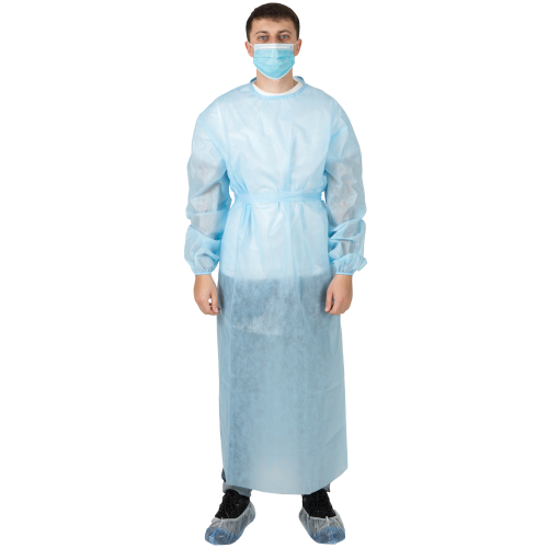 Халат изоляционный медицинский одноразовый (р.S) заказать - фото №1 Халат изоляционный медицинский одноразовый (р.S) заказать