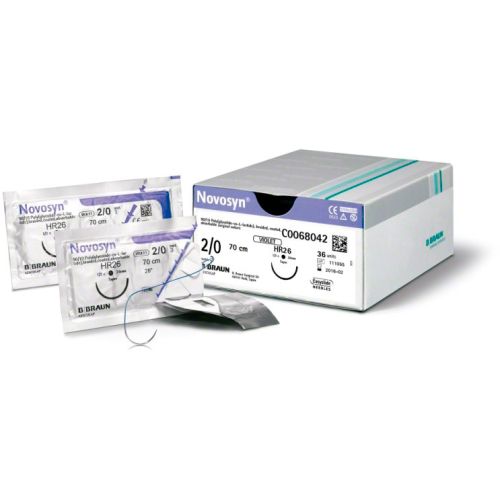 Novosyn фиолетовый, размер USP 3/0 (3) длина 70 см колючая игла 1/2 круга, длина (мм) 26 №36 в Украине - фото №1 Novosyn фиолетовый, размер USP 3/0 (3) длина 70 см колючая игла 1/2 круга, длина (мм) 26 №36 в Украине