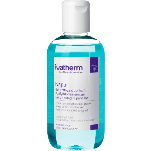 Гель-пенка Ivatherm Ivapur для комбинированной или жирной чувствительной кожи 250 мл в Украине - фото №1 Гель-пенка Ivatherm Ivapur для комбинированной или жирной чувствительной кожи 250 мл в Украине
