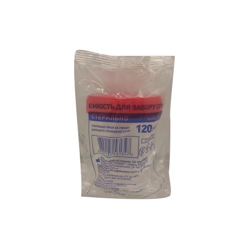 Ємність OK Pharma для забору сечі стерильна 120 мл в Україні - фото №1 Ємність OK Pharma для забору сечі стерильна 120 мл в Україні