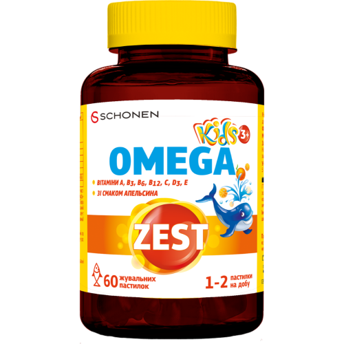 Zest (Зест) Kids Omega (Кидс Омега) жевательные пастилки №60 ADD - фото №1 Zest (Зест) Kids Omega (Кидс Омега) жевательные пастилки №60 ADD