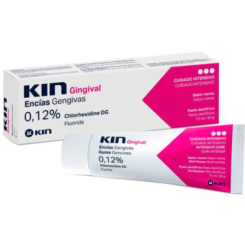 Зубна паста Кін (Kin) Gingival проти зубного нальоту з хлоргексидином 0,12% 75 мл недорого - фото №1 Зубна паста Кін (Kin) Gingival проти зубного нальоту з хлоргексидином 0,12% 75 мл недорого