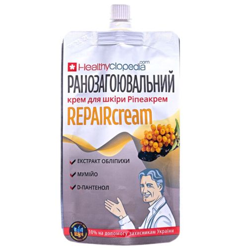 Ранозаживляющий крем Healthyclopedia Repaircream 100 мл в аптеке - фото №1 Ранозаживляющий крем Healthyclopedia Repaircream 100 мл в аптеке