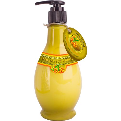 Крем для рук и ногтей Viva Oliva Интенсивное питание и защита с оливковым и облепиховым маслом, 275 мл цена - фото №1 Крем для рук и ногтей Viva Oliva Интенсивное питание и защита с оливковым и облепиховым маслом, 275 мл цена