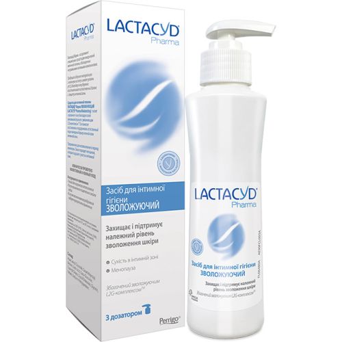 Средство для интимной гигиены Лактацид (Lactacyd) Увлажняющий с дозатором 250 мл в аптеке - фото №1 Средство для интимной гигиены Лактацид (Lactacyd) Увлажняющий с дозатором 250 мл в аптеке