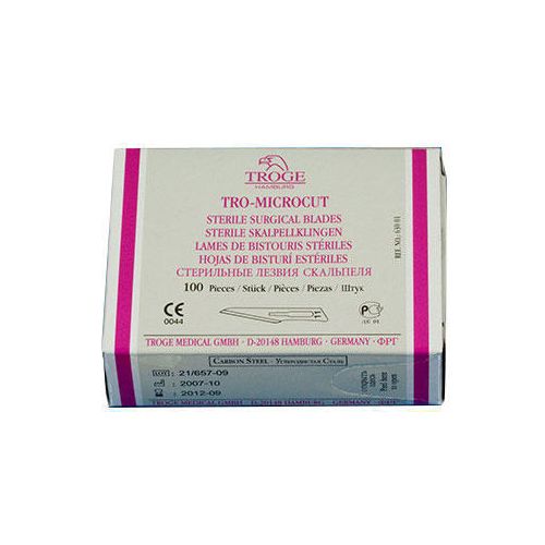 Лезвие хирургическое TRO-MICROCUT №24 ADD - фото №1 Лезвие хирургическое TRO-MICROCUT №24 ADD