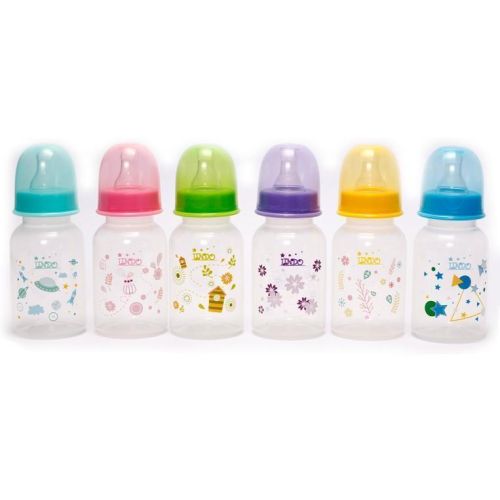 Бутылочка Lindo круглая с силиконовой соской LI 142 125 мл цена - фото №1 Бутылочка Lindo круглая с силиконовой соской LI 142 125 мл цена