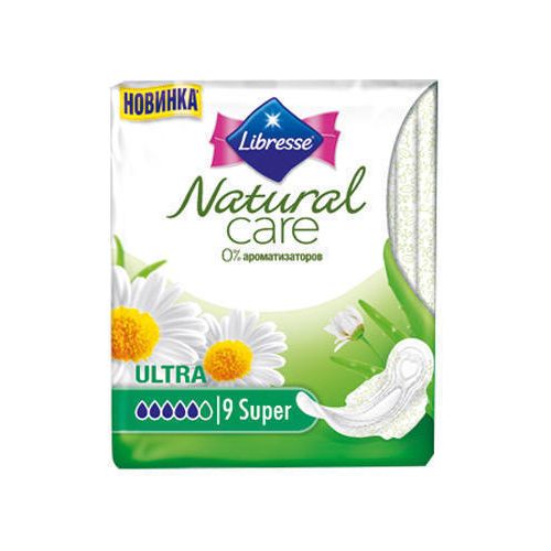 Прокладки Либресс Natural Care Ultra Super 9 недорого - фото №1 Прокладки Либресс Natural Care Ultra Super 9 недорого