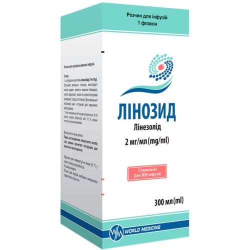 Линозид 2 мг/мл раствор для инфузий 300 мл в городе Одесса : цены, характеристики. - фото №1 Линозид 2 мг/мл раствор для инфузий 300 мл в городе Одесса : цены, характеристики.
