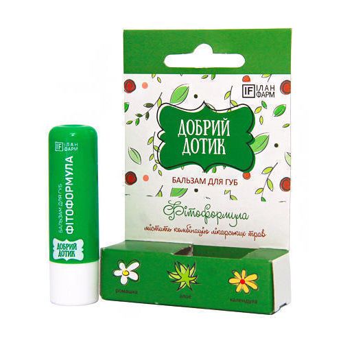 Бальзам для губ "Добрий дотик" фитоформула 4,6 г фото - фото №1 Бальзам для губ "Добрий дотик" фитоформула 4,6 г фото