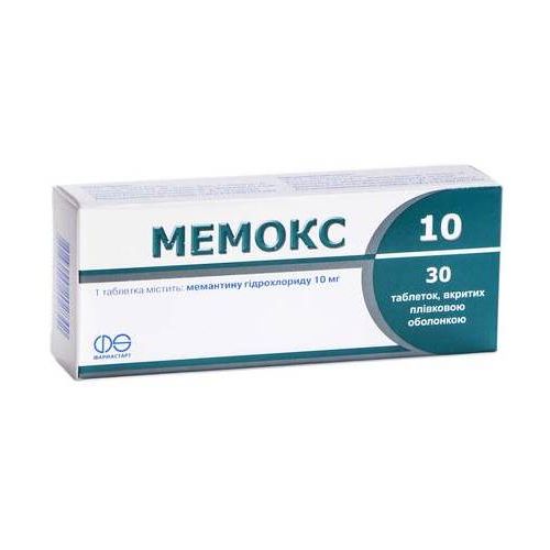 Мемокс 10 мг таблетки №30 в аптеке - фото №1 Мемокс 10 мг таблетки №30 в аптеке