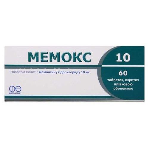 Мемокс 10 мг таблетки №60 ADD - фото №1 Мемокс 10 мг таблетки №60 ADD