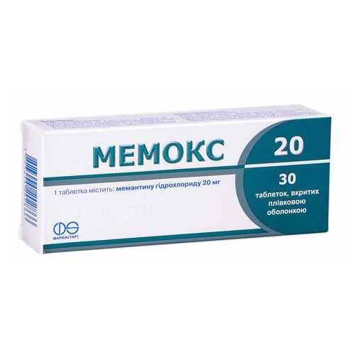 Мемокс 20 мг таблетки №30 недорого - фото №1 Мемокс 20 мг таблетки №30 недорого