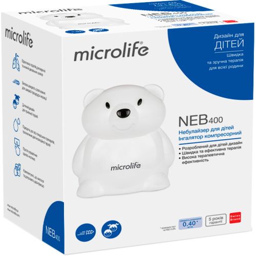 Ингалятор Microlife NEB 400 компрессорный в Украине - фото №1 Ингалятор Microlife NEB 400 компрессорный в Украине