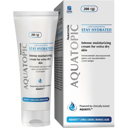 Крем для лица и тела Aquatopic интенсивно увлажняющий для очень сухой кожи 200 мл купить - фото №1 Крем для лица и тела Aquatopic интенсивно увлажняющий для очень сухой кожи 200 мл купить
