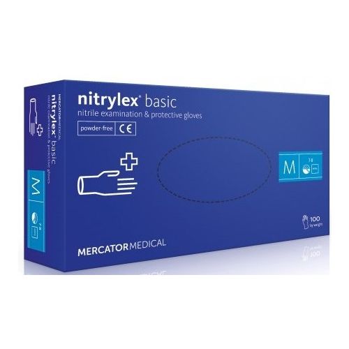 Перчатки NitryLex (НитриЛекс) Basic смотровые нитриловые нестерильные неприпудренные р. М №1 недорого - фото №1 Перчатки NitryLex (НитриЛекс) Basic смотровые нитриловые нестерильные неприпудренные р. М №1 недорого