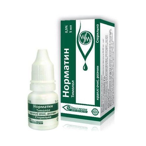 Норматин 0,5% капли глазные 5 мл в интернет-аптеке - фото №1 Норматин 0,5% капли глазные 5 мл в интернет-аптеке