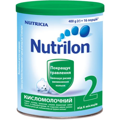 Смесь молочная Nutrilon 2 кисломолочный (с 6 до 12 месяцев) 400 г фото - фото №1 Смесь молочная Nutrilon 2 кисломолочный (с 6 до 12 месяцев) 400 г фото