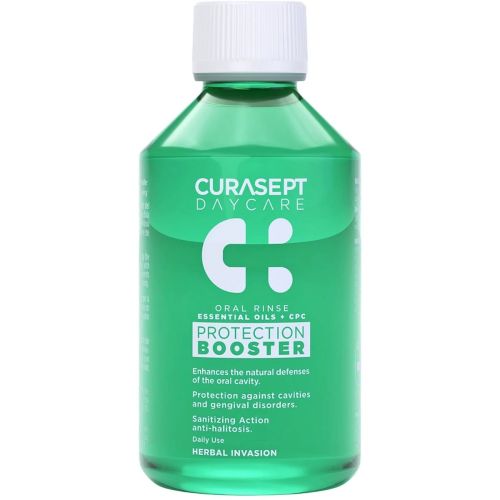 Ополіскувач Curasept Daycare Booster Herbal Invasion, трав'яний смак, 250 мл в аптеці - фото №1 Ополіскувач Curasept Daycare Booster Herbal Invasion, трав'яний смак, 250 мл в аптеці
