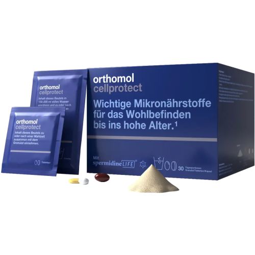 Orthomol (Ортомол) Cellprotect new (гарне самопочуття до глибокої старості) таблетки + капсули + гранули №30 в місті Одеса : ціни, характеристика. - фото №1 Orthomol (Ортомол) Cellprotect new (гарне самопочуття до глибокої старості) таблетки + капсули + гранули №30 в місті Одеса : ціни, характеристика.