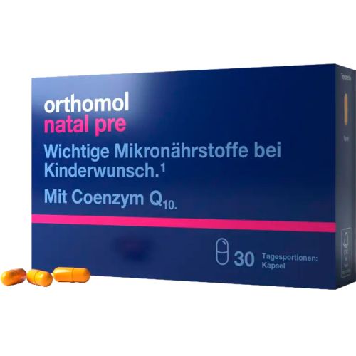 Orthomol (Ортомол) Natal Pre вітаміни для планування вагітності 30 днів капсули №30 замовити - фото №1 Orthomol (Ортомол) Natal Pre вітаміни для планування вагітності 30 днів капсули №30 замовити