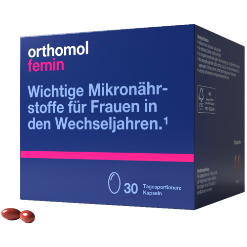 Orthomol (Ортомол) Femin (для жінок в період менопаузи) 30 днів капсули №30 в місті Миколаїв : ціни, характеристика. - фото №1 Orthomol (Ортомол) Femin (для жінок в період менопаузи) 30 днів капсули №30 в місті Миколаїв : ціни, характеристика.