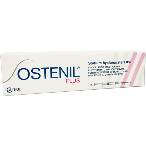 Ostenil Plus (Остеніль Плюс) 40 мг розчин для внутрішньосуглобового введення по 2 мл ампула №1 в місті Одеса : ціни, характеристика. - фото №1 Ostenil Plus (Остеніль Плюс) 40 мг розчин для внутрішньосуглобового введення по 2 мл ампула №1 в місті Одеса : ціни, характеристика.