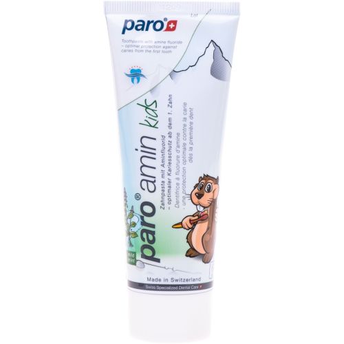 Зубна паста Paro Swiss amin kids на основі амінофториду, 75 мл ціна - фото №1 Зубна паста Paro Swiss amin kids на основі амінофториду, 75 мл ціна