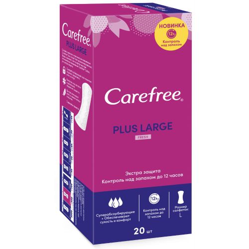 Прокладки Carefree Large Fresh №20 в Украине - фото №1 Прокладки Carefree Large Fresh №20 в Украине