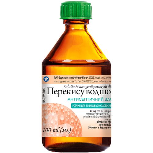 Перекись водорода 3% раствор 100 мл купить - фото №1 Перекись водорода 3% раствор 100 мл купить