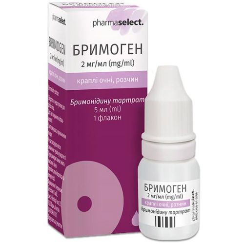 Бримоген 2 мг/мл капли глазные 5 мл в аптеке - фото №1 Бримоген 2 мг/мл капли глазные 5 мл в аптеке