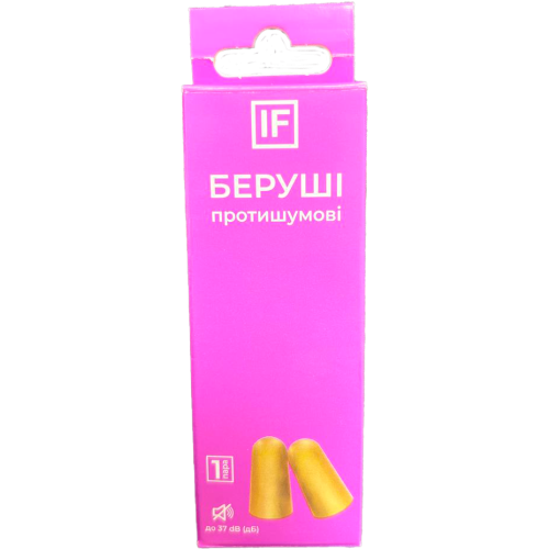 Беруші протишумові пара №1 в аптеці - фото №1 Беруші протишумові пара №1 в аптеці