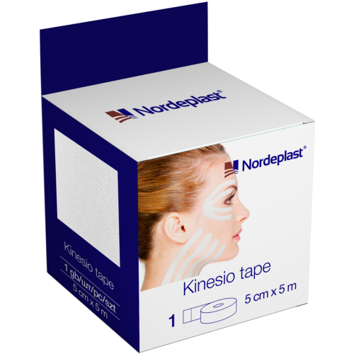 Лейкопластир Nordeplast Кінезіо тейп 5 см х 5 м, білий в місті Харків : ціни, характеристика. - фото №1 Лейкопластир Nordeplast Кінезіо тейп 5 см х 5 м, білий в місті Харків : ціни, характеристика.