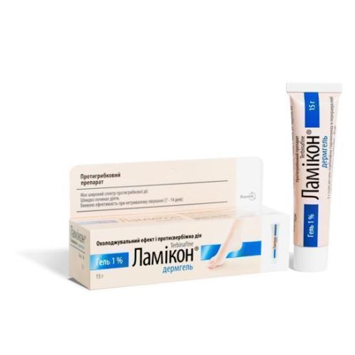 Ламикон 1% дермгель 15,0 г в интернет-аптеке - фото №1 Ламикон 1% дермгель 15,0 г в интернет-аптеке