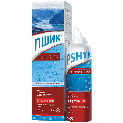 Пшик 2.1% спрей назальный гипертонический 100 мл купить - фото №1 Пшик 2.1% спрей назальный гипертонический 100 мл купить