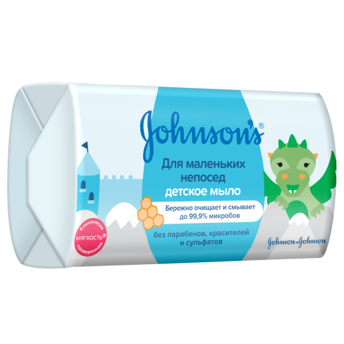 Антибактеріальне дитяче мило Johnsons Для маленьких непосид 100 г купити - фото №1 Антибактеріальне дитяче мило Johnsons Для маленьких непосид 100 г купити